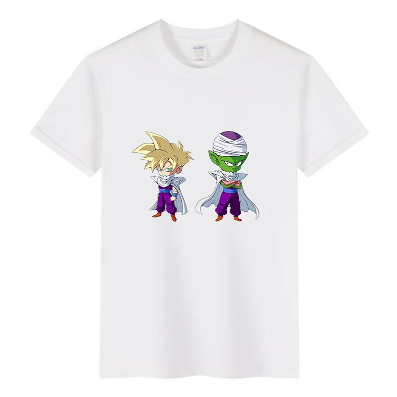 

2021 Summer Hot New Cute Fashion dragon ball theme Pattern Men and Women Baby Short-Sleeved Trend Casual Sports T-shirt Top