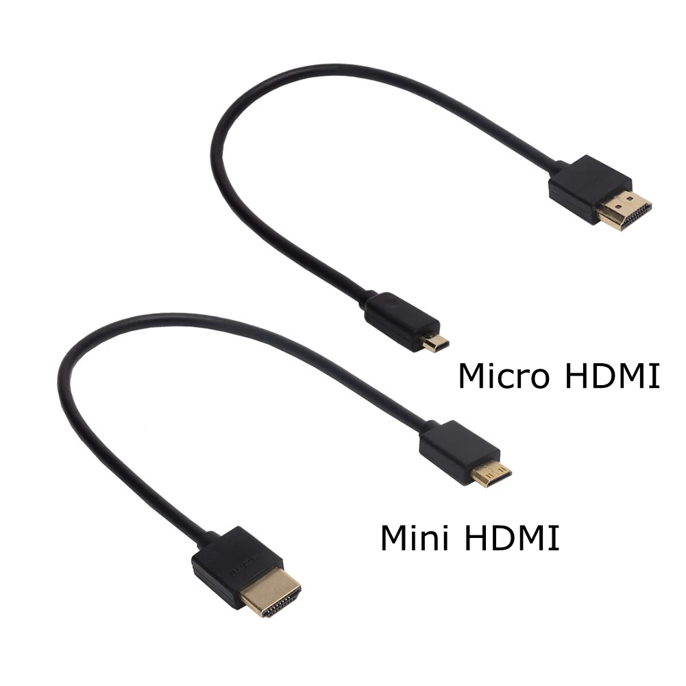 OD 4 0 ММ HDTV к Micro HDMI совместимый и мини 2 Версия male 4K @ 60 Гц 3D Удлинительный
