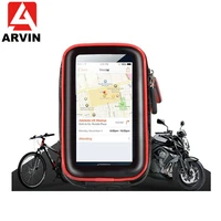 arvin 3 5 6 2 inch waterproof bicycle motorcycle phone bag holder for iphone x bike cycling mobile phone support stand gps mount