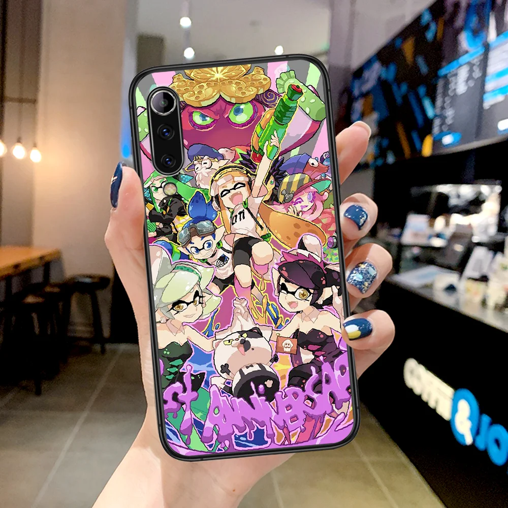 

Pearl Switch Splatoon 2 Game Phone Case For Xiaomi Mi Note 10 A3 9 MAX 3 A2 8 9 Lite Pro Ultra black Etui Luxury Shell Trend