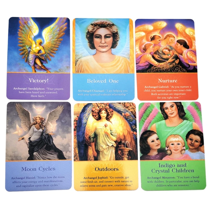 

45pcs Archangel Oracle Cards English Read Fate Card Game Board Game Earth Magic Oracle Cards Tarot Deck Board Game Divination