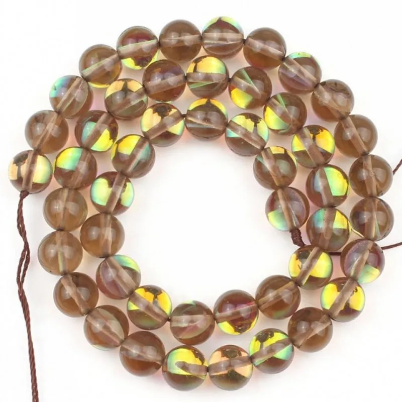 Кофейные Австрийские хрустальные Круглые бусины для изготовления ювелирных