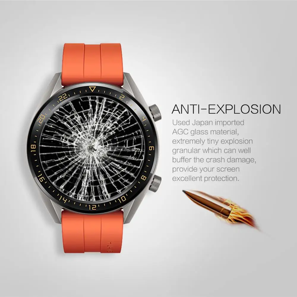 Для Apple Watch GT 46 мм закаленное стекло Nillkin Amazing H + Pro защита экрана 2.5D кривая защитная