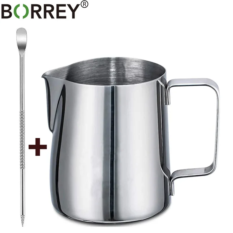 Кофейная кружка BORREY из нержавеющей стали кувшин для молока латте художественные