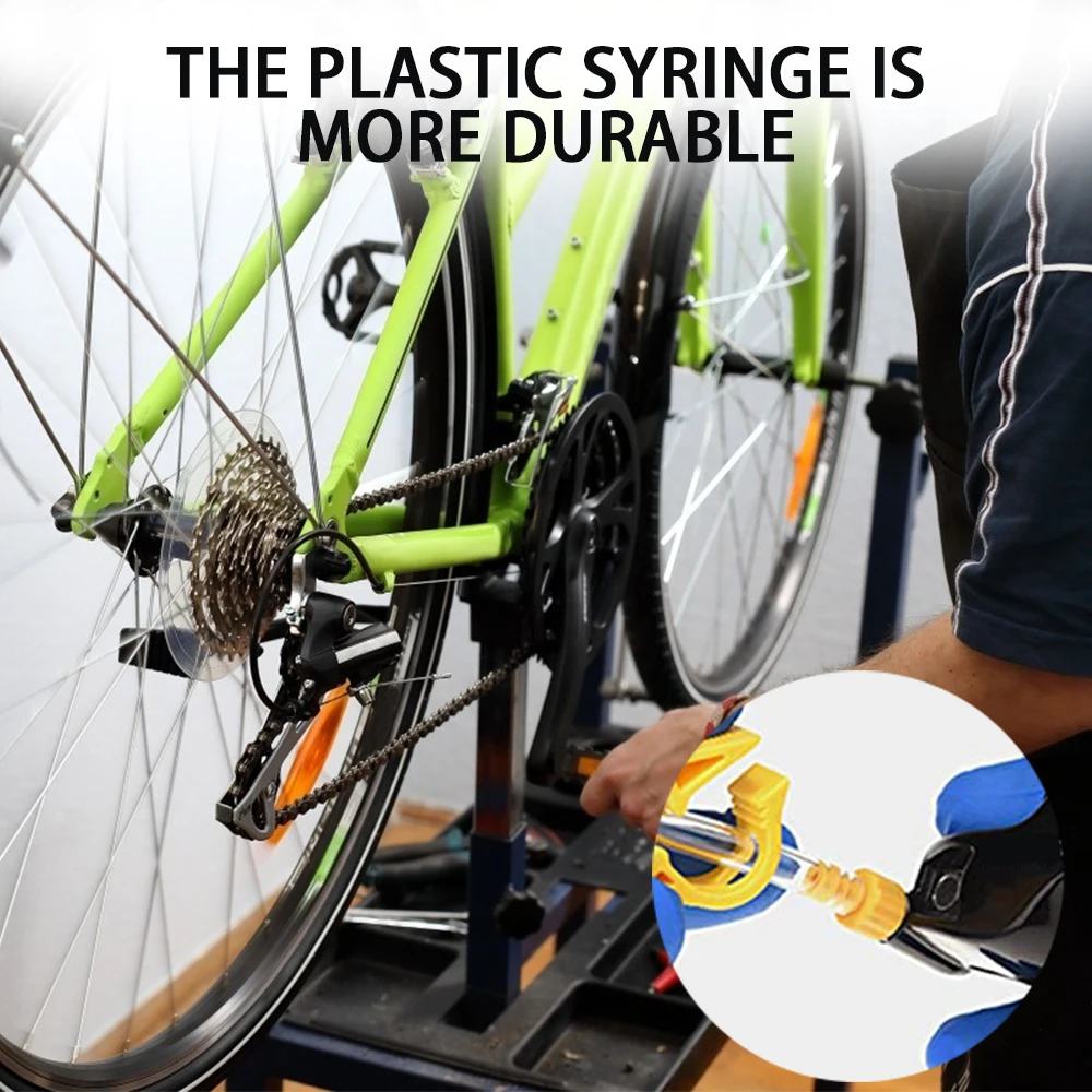 

Bicycle Exhaust Kit Hydraulic Disc Brake Universal Bicycle Repair Tool Mountain Oil Disc Brake Oiling Tool Set Bicycle Brake