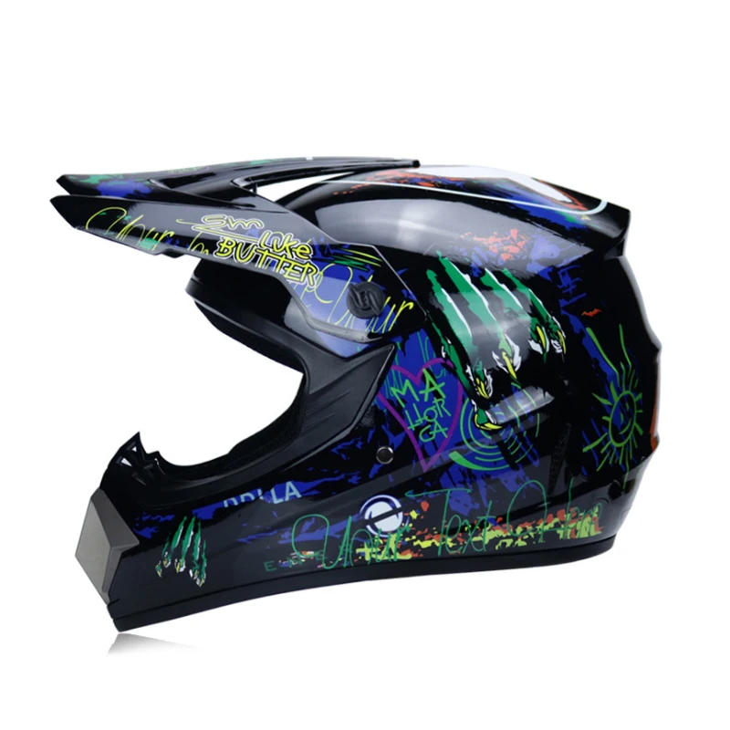 C30 Профессиональный Гоночный Кроссовый шлем hors route Casque Moto Capacete Moto Casco внедорожный мультяшный детский мотоциклетный шлем - Цвет: C30