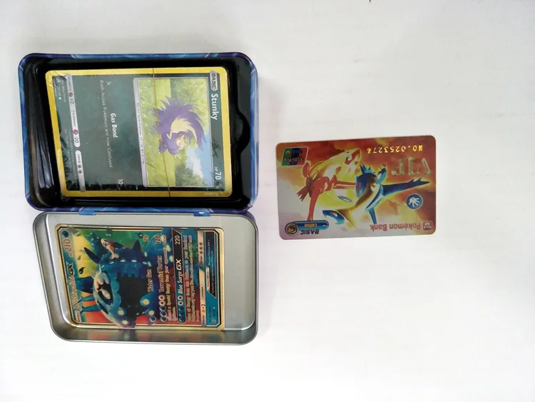 42 шт./компл. железный ящик Pokemon TAKARA TOMY боевые игрушки хобби Коллекционные вещи игра Коллекция аниме-открытки для детей