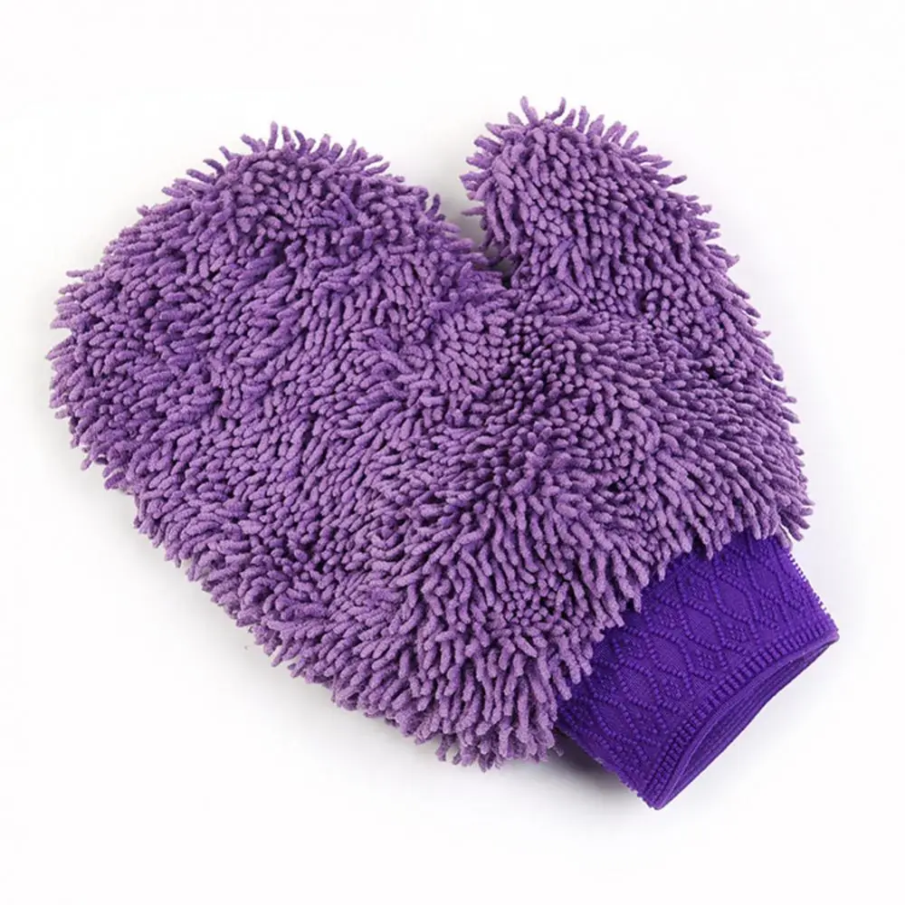 

50% HOT SALES!!! Soft Microfiber Water Absorption Car Washing Mitten Glove Cleaning Cloth Tool