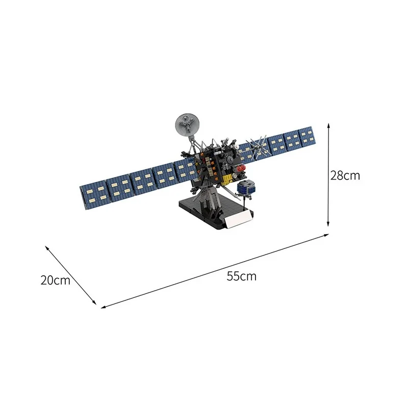 

MOC Ratio 1:12 Building Block Model Satellite Signal Reception Rosetta Probe Idea Education Assemble Bricks Children's Toy Gift