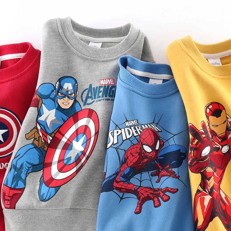 Детская одежда с героями комиксов Марвел косплей-костюмы капюшоном Человек-паук