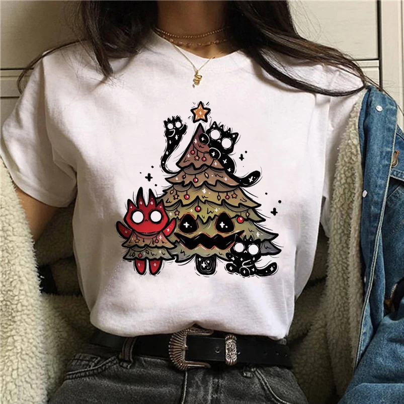 

T-shirts Women Cartoon Print Tshirt 90s Fashion Cute Spring Summer Clothes Graphic Tshirt Top Lady Print Female Tee T-Shirt