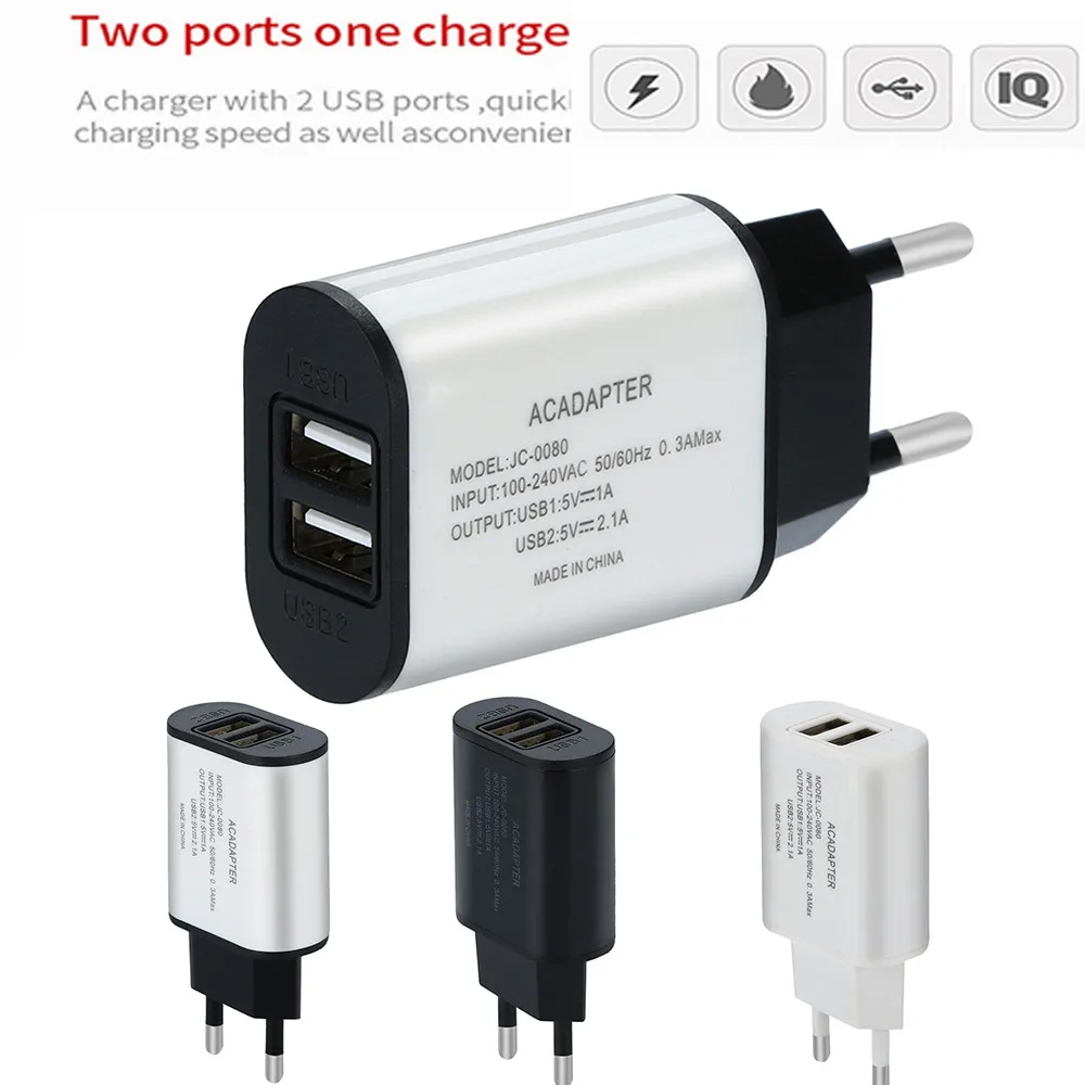 5 В/2 а двойной USB разъем зарядного устройства 2 порта Быстрая зарядка для iPhone XS Max