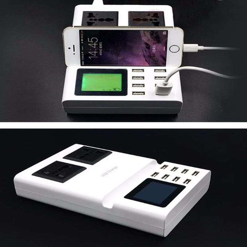 Универсальное зарядное устройство для путешествий портативное 8 портов Usb