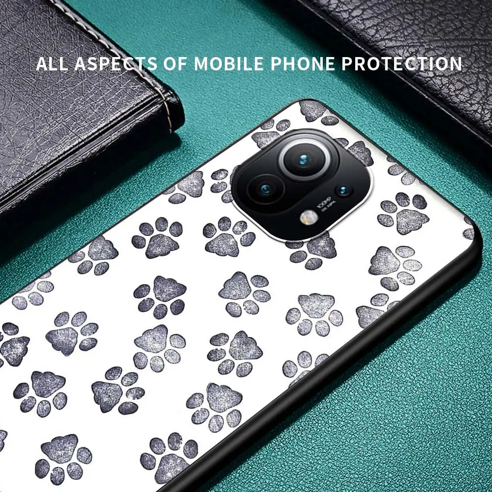 

Cute Cat Dog Claw Paw Love Phone Case for Xiaomi Poco X3 NFC M3 for Mi 10T Pro 5G Note 10 Lite 9T 9 CC9E SE A2 Soft Shell Cover