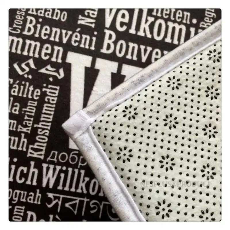 Home Decorative Door Mat Carpet Soft Comfortable Flannel Fabric Rugs Kitchen Bathroom Non Slip Floor Indoor Hallway Doormat | Дом и сад