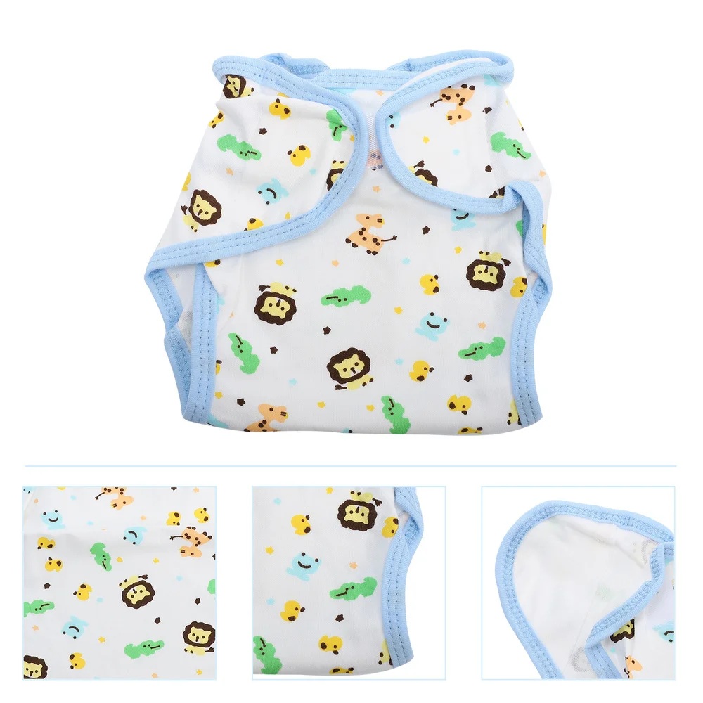 

2pcs Cotton Diaper Pants Infant Potty Training Pants Washable Changing Diaper
