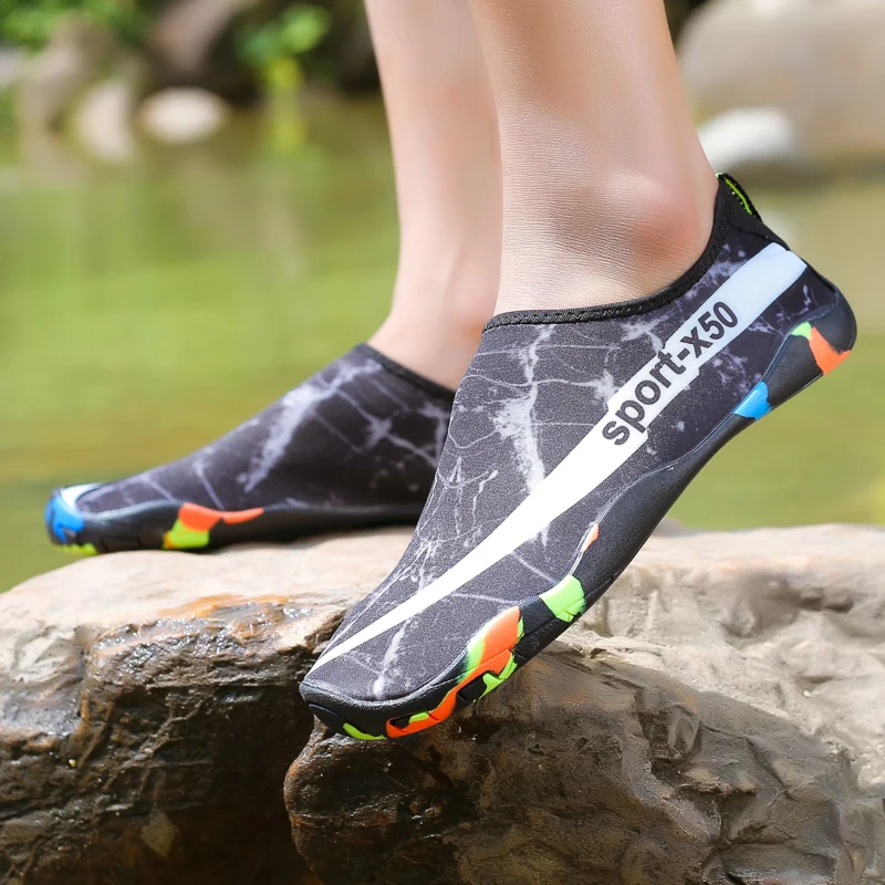 Water Shoes Big Size 35-47 Sneakers Women Swimming Quick-Drying Upstream Aqua Zapatos De Mujer For Beach Men | Спорт и развлечения