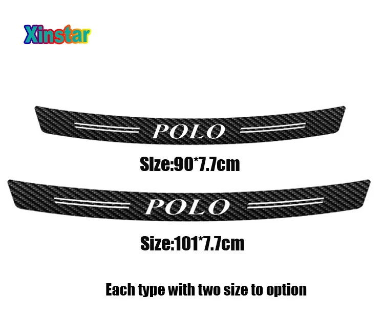 Матовая наклейка из углеродного волокна для защиты бампера автомобиля VK GOLF POLO Golf
