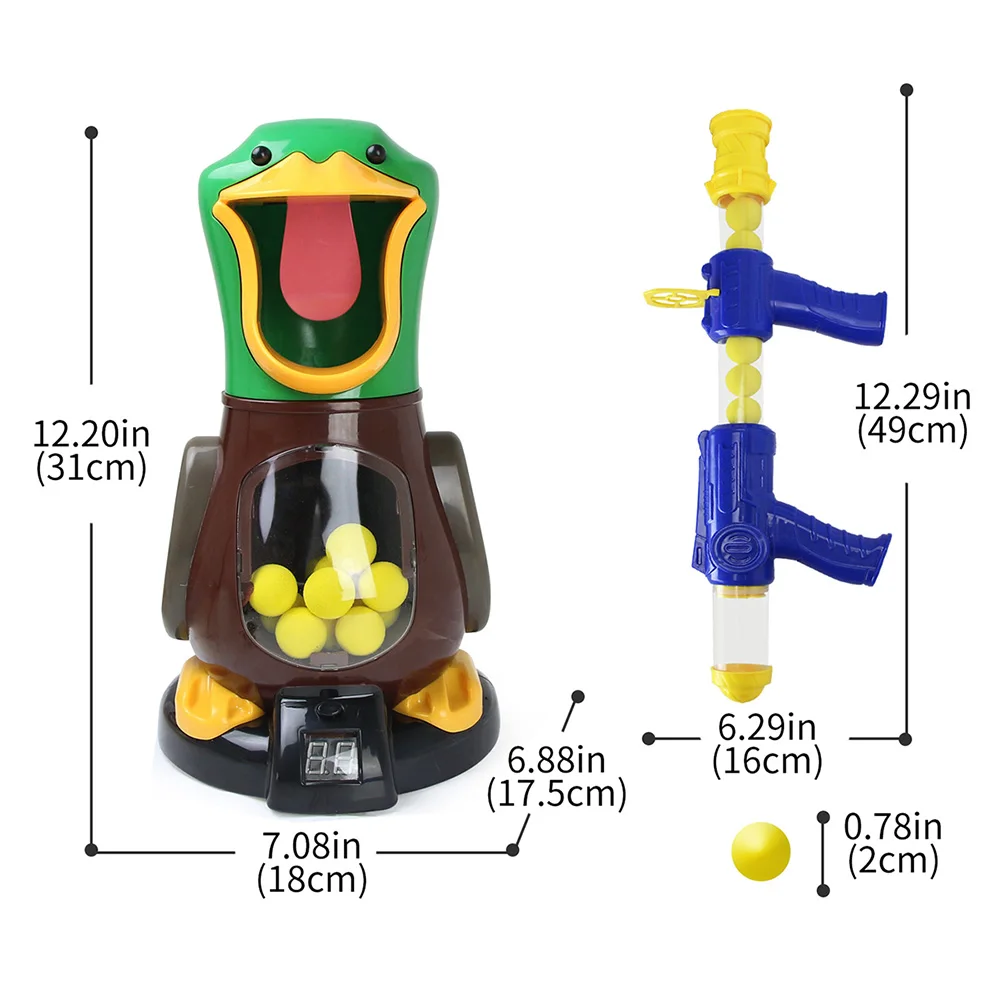 Новая игрушка для стрельбы голодная стрельба утка динозавр пневматический пистолет мягкие пули мяч электронная игра для подсчета очков по... от AliExpress RU&CIS NEW