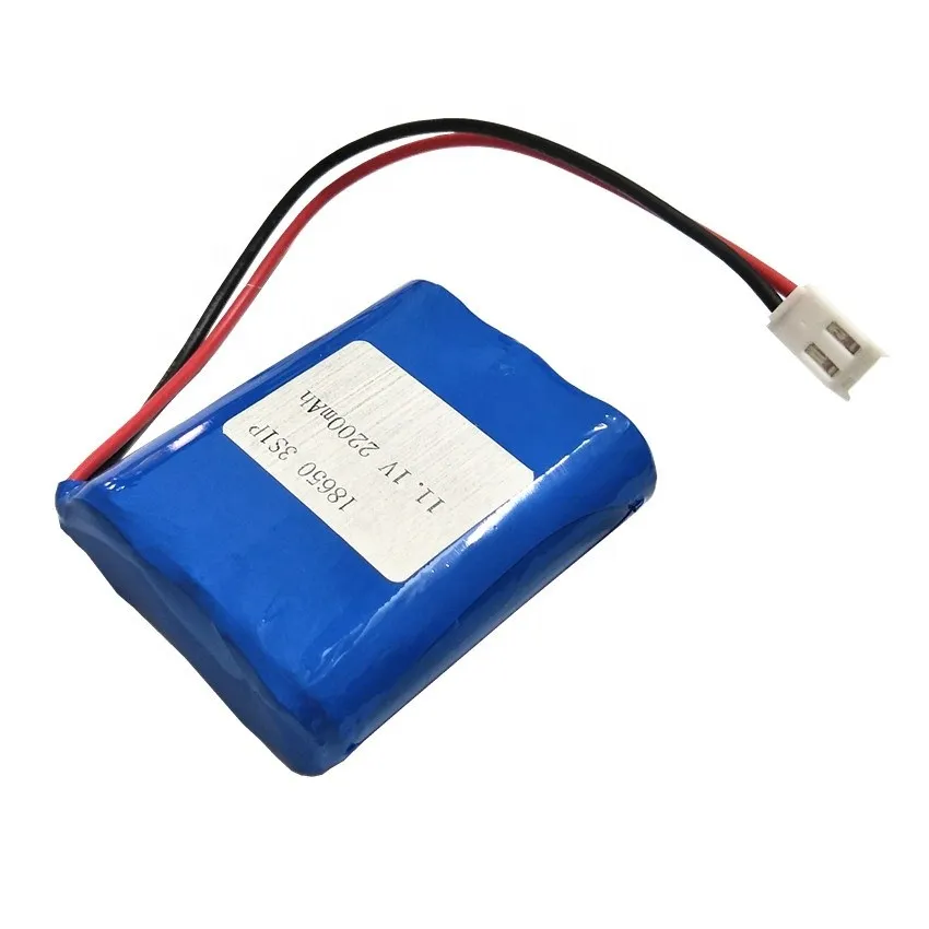 11,1 В 2200 мАч 3S1P 18650 аккумулятор с защитной платой и разъемом для зарядки литий-ионных аккумуляторов для гольф-кара.