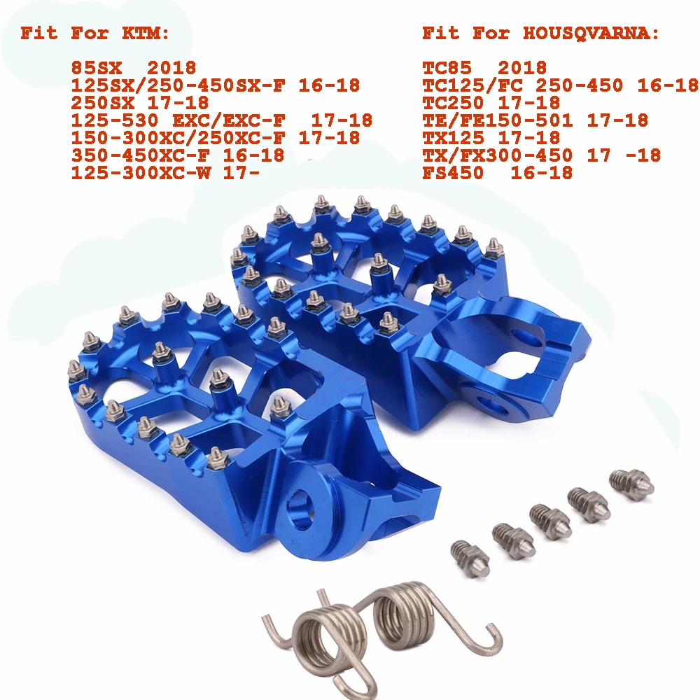 2016 blue Подножки подставки педали для KTM SX SXF EXC EXCF XC XCF XCW XCFW 65 85 125 150 200 250 300 350-1290 Приключения - Цвет: 2016 blue