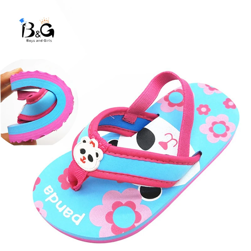 B &amp G мягкие детские пляжные тапочки Нескользящие шлепанцы с мультяшным рисунком