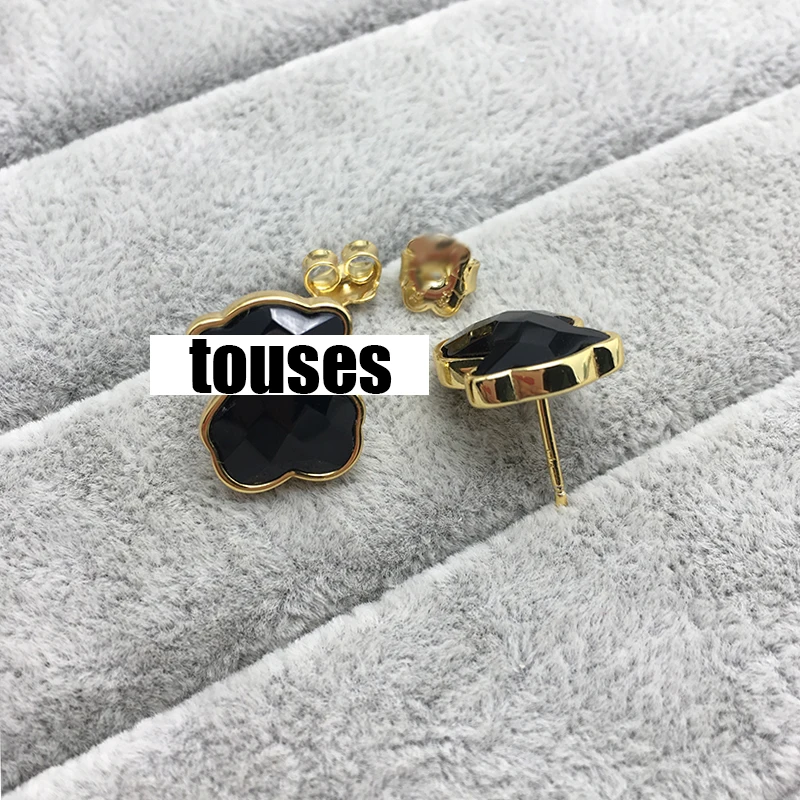 

Touses Jewelry Bear 925 Earrings Women Original 2021 Trend New Piercing Sterling Silver Luxury Pearl stud Earring Free Shipping