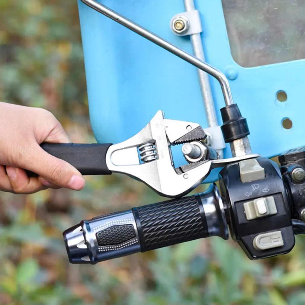 

Wide Adjustable Wrench Universal Spanner Key Nut Wrench 8 Inch 10 Inch Large Opening Adjustable Spanner Repair Hand Tools