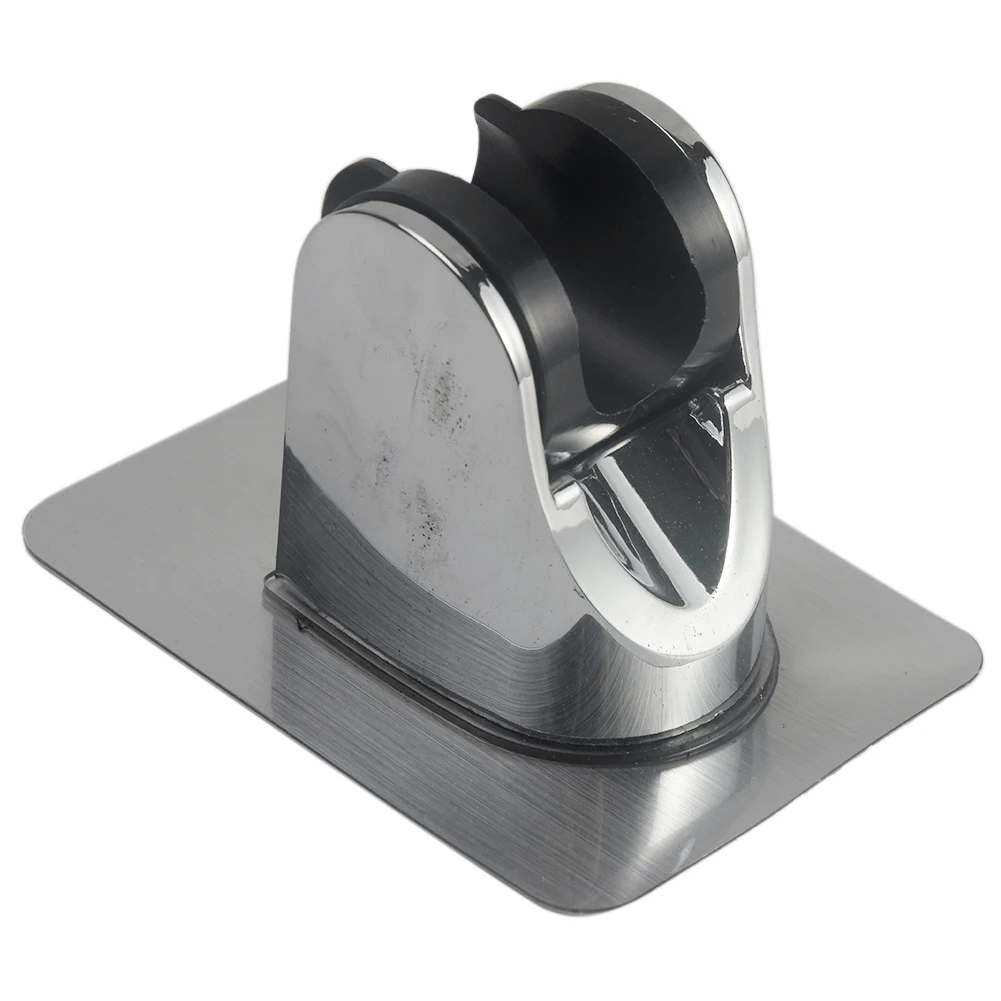 

Adjustable Height Shower Wall Mount Bracket Drill-free Handheld Showerhead Holder Self-adhesive Suction Up