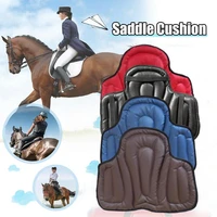 leather horse riding seat shock absorbing memory foam horse cushion for equestrian equipment riding saddle accessories