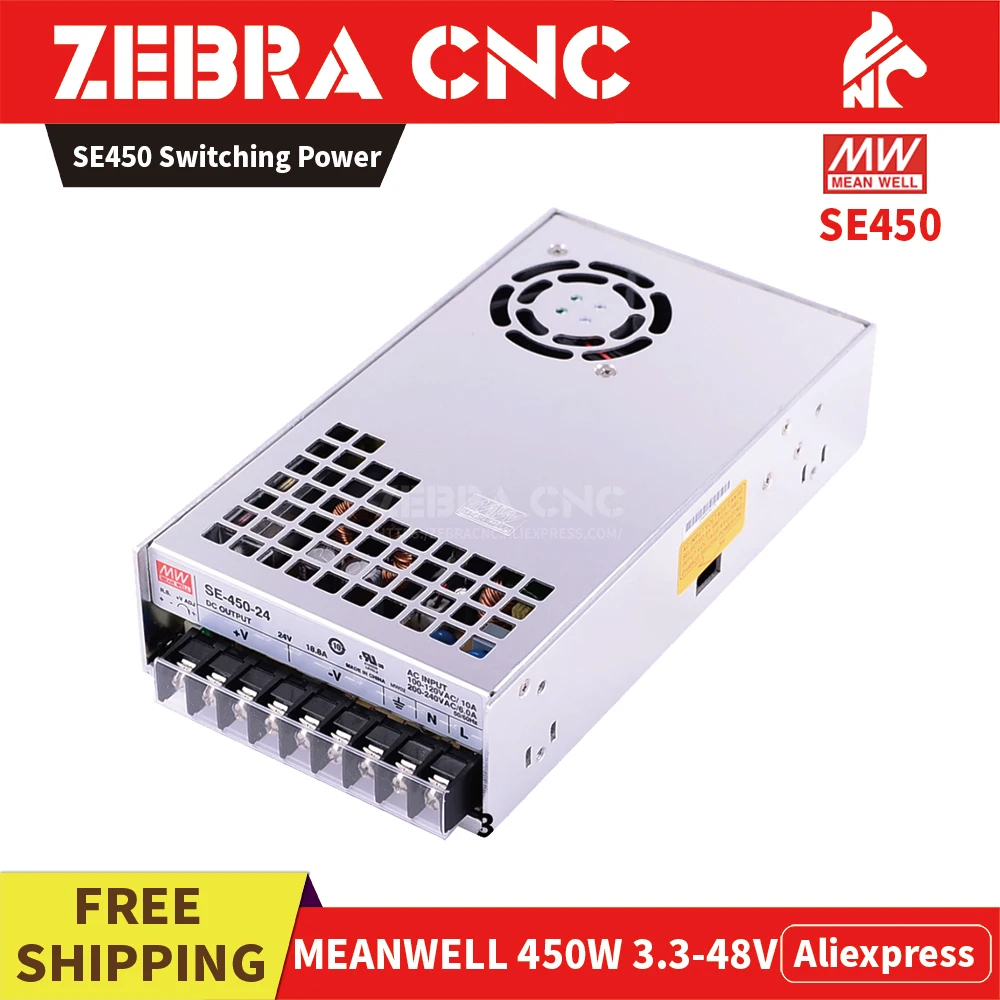 Meanwell SE450 импульсный источник питания AC110 220V DC 3 V 5V 12V 15V 24V 36V 48V светодиодный блок с