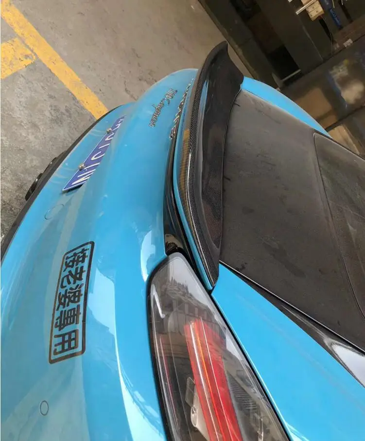 Заднее крыло автомобиля из углеродного волокна оформление заднего багажника