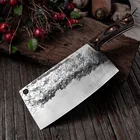 Полностью Кухонные нож ручной работы 5Cr15, кованый нож из нержавеющей стали венге, 58HRC, топорик, слайсер, ножи шеф-повара, китайские кухонные инструменты