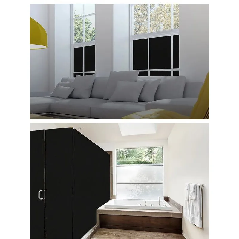 

50*100cm All Blackout Window Tint Film For Bedroom 100% Block UV Rays 100% Opaque Darkening Privacy Window Stickers Solar Film