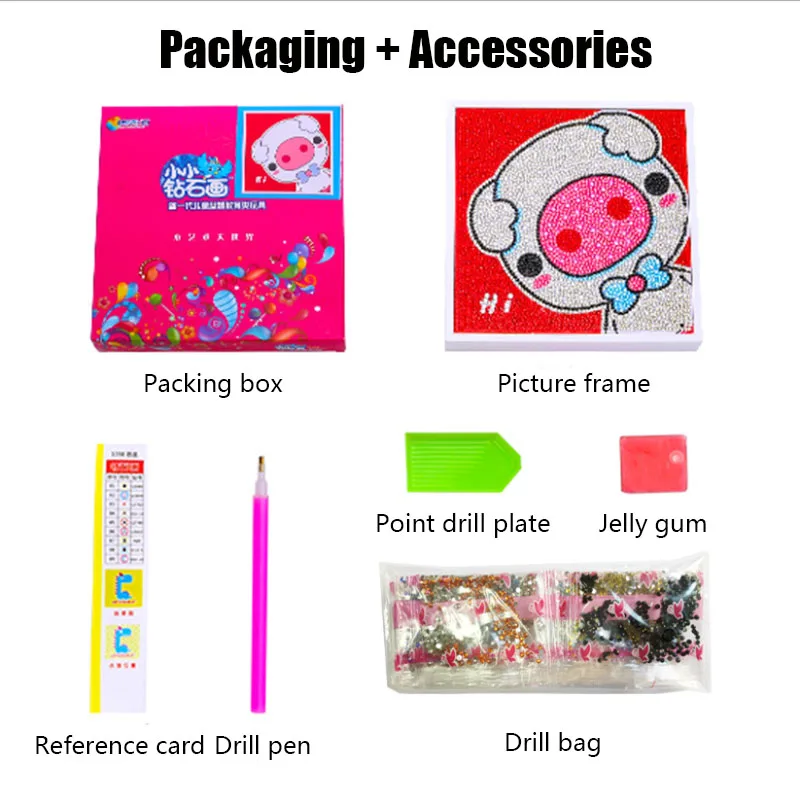 Мозаика 5D картина из страз для детей мультфильм животные единорог Алмазная