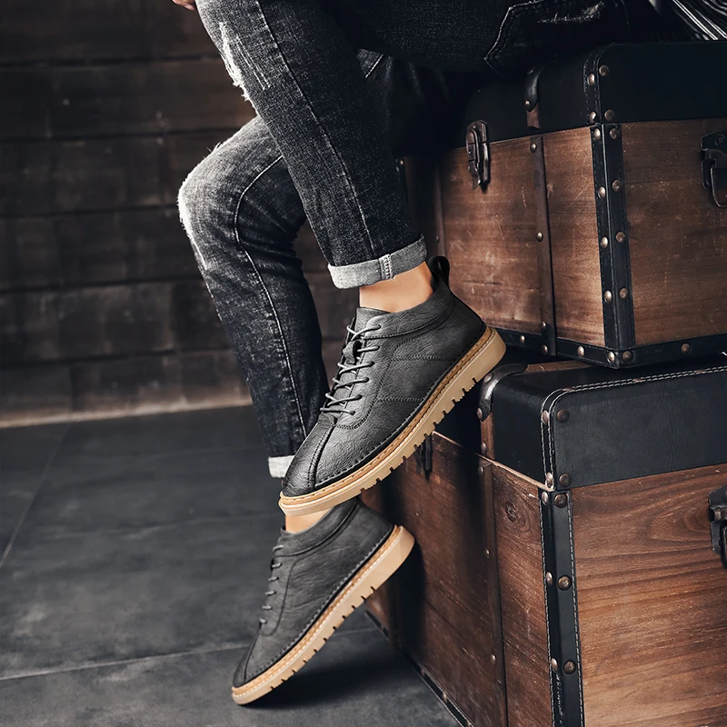 

Casual Leather Man Shoe Mens Sneakers Casual Shoes Zapatos Casuales Spring Men Leisure Zapatillas Hombre Men's Leather