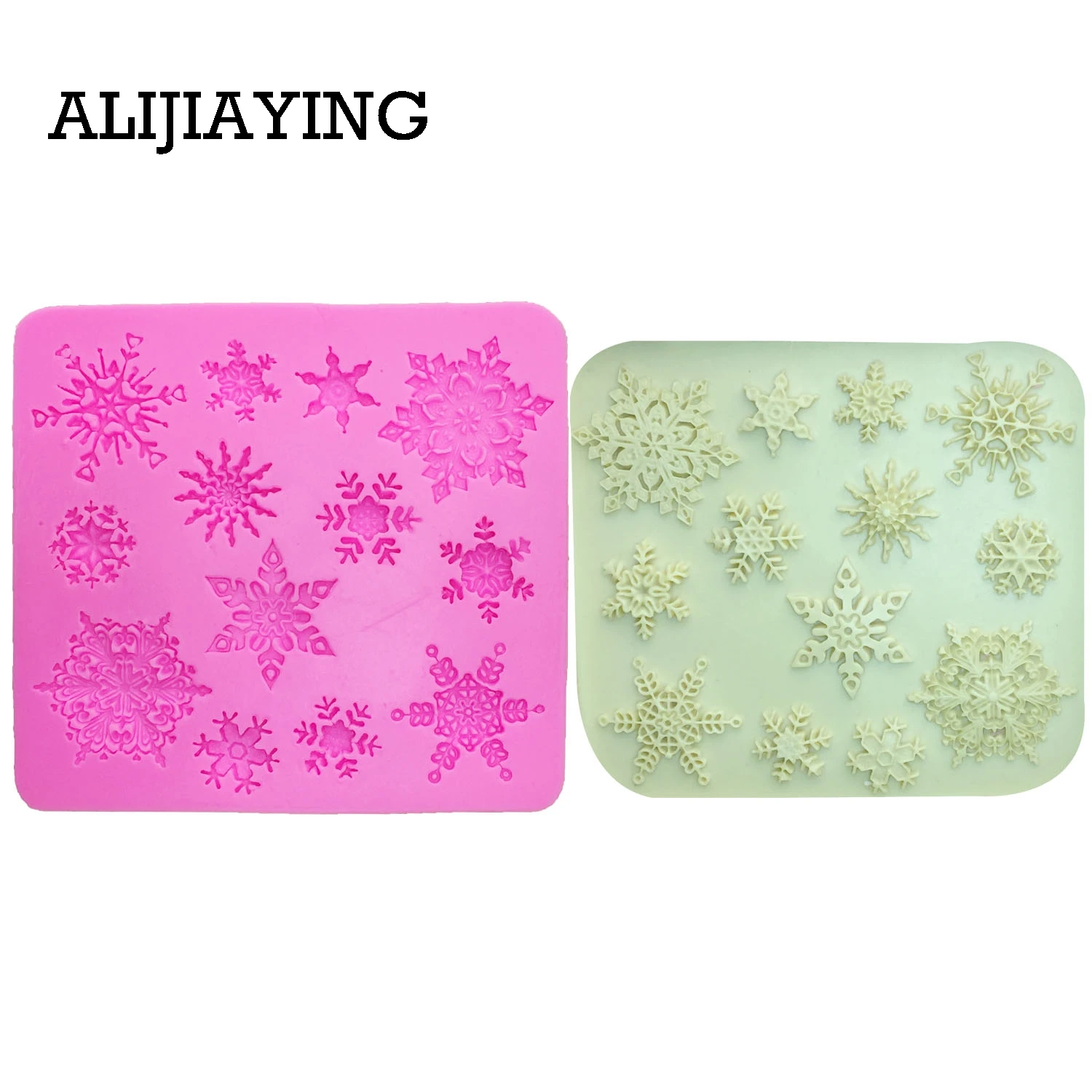 

M0026 Рождественские снежинки Sugarcraft силиконовые формы инструменты для украшения торта десертные украшения формы Полимерная глина-смола