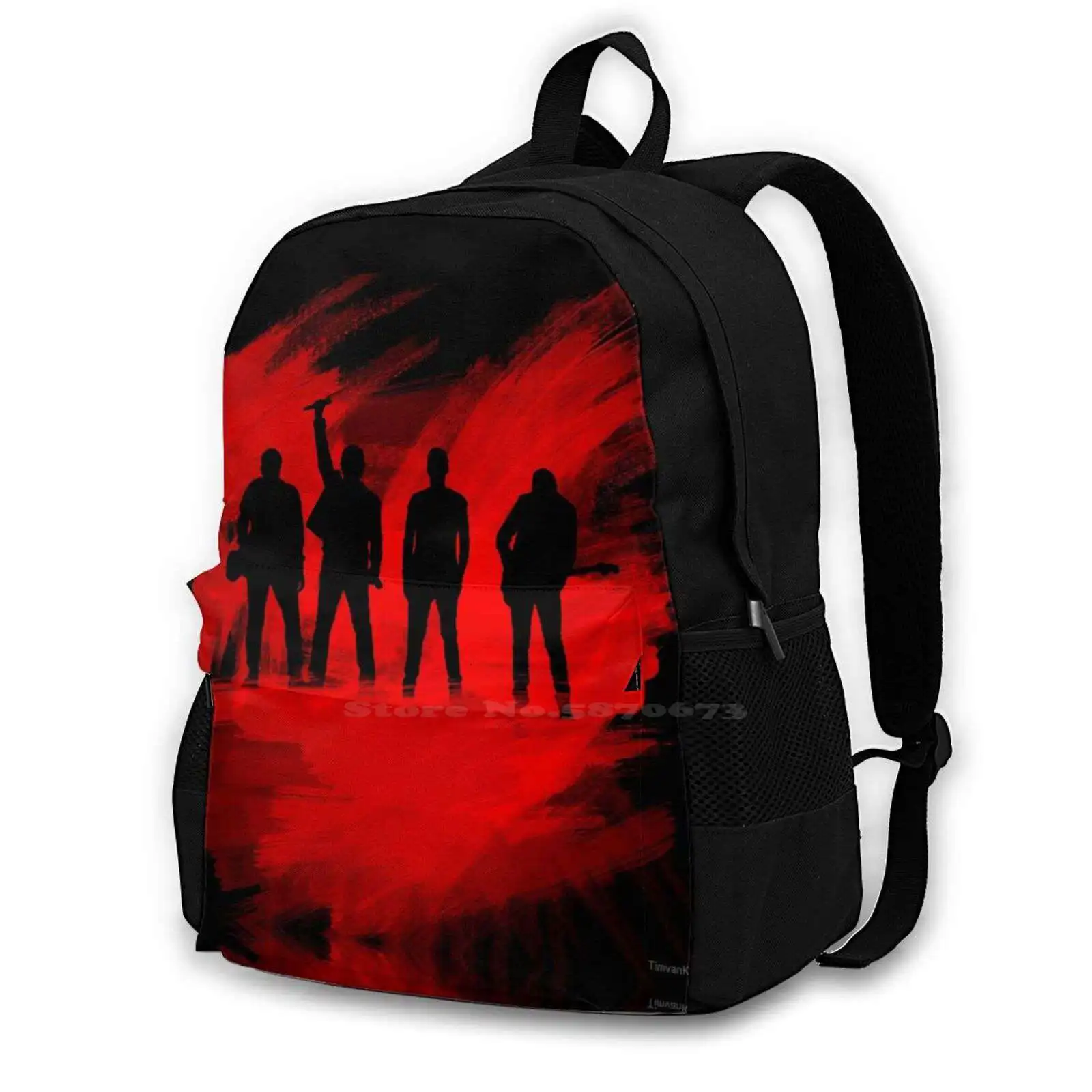 

U2 Paint Silhouette School Bags For Teenage Girls Laptop Travel Bags U2 Bono Joshua Tree Music Live E I Tour Dublin One Sunday