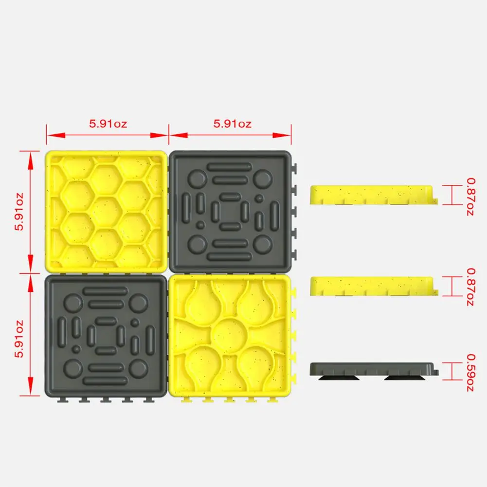 

New Dogs Cats Slow Feeder Bowls Pet Feeding Food mats Pet Slow Feeder Plate Food Lick Pad Anti-Slip Pet Feeding Food Bowl