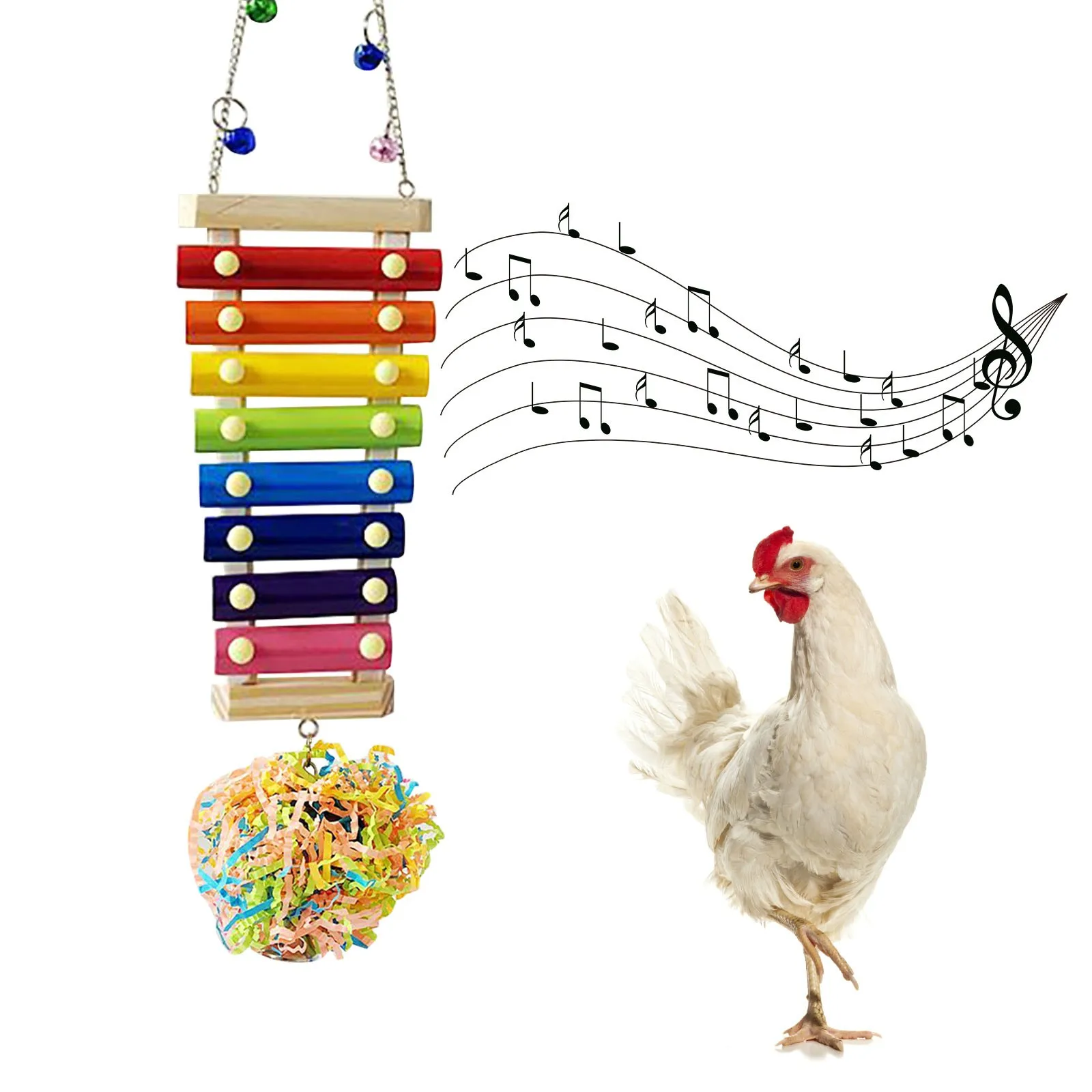 

40 # игрушечный ксилофон для Гар, подвесная фотосессия с 8 металлическими подвесками, для садоводства, радужные солнцезащитные очки