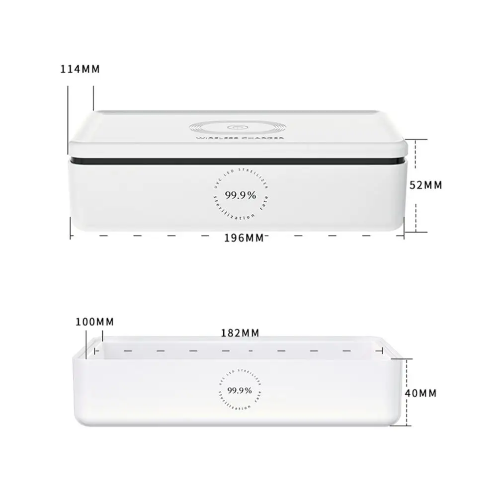 

USB UV Light Phone Sterilizer Box Portable Brush Sterilizer Case Sterilizer Mask Disinfection Cleaner Aromatherapy Esterilizador