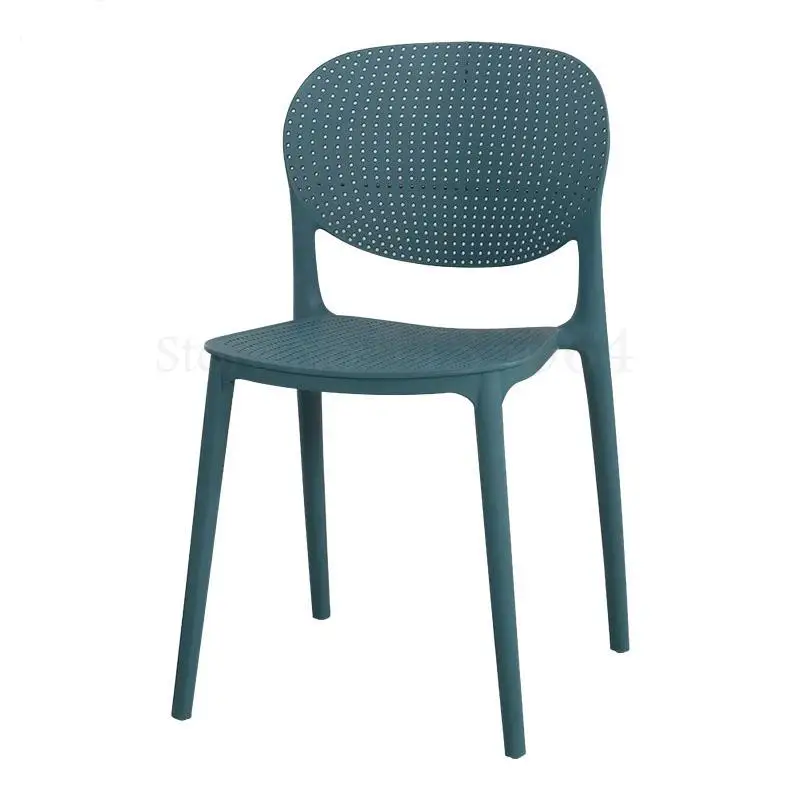 Пластиковый стул для дома толстая спинка обеденный скандинавский макияжа