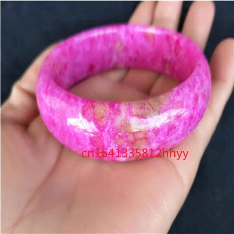 

Лидер продаж, натуральный нефритовый браслет с резным розовым цветком персика, 58-62 мм, классические украшения для мужчин и женщин, модные ак...