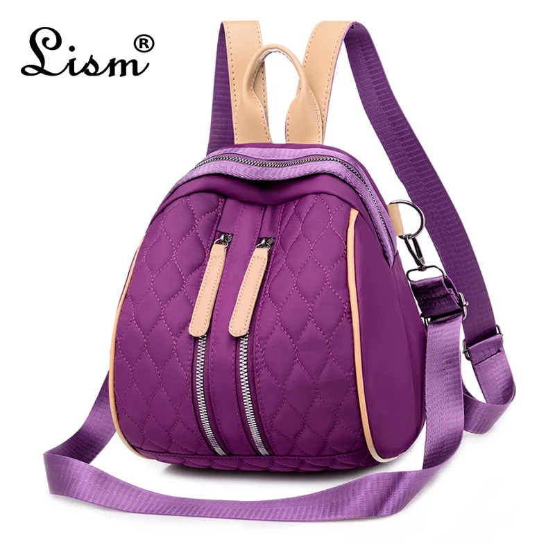 2020 новый рюкзак модная дамская клетчатая Повседневная многофункциональная