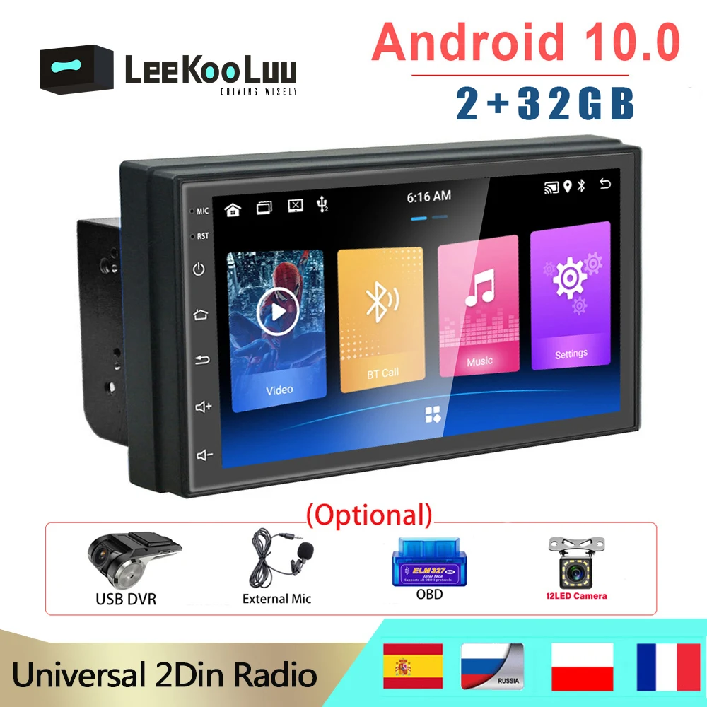 Автомагнитола LeeKooLuu 2 din Android 10 0 GPS Wi Fi|Автомагнитолы| |
