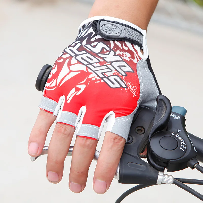 

Cycling Half Finger Gloves Fitness Spring and Summer Silica Gel Rock Climbing Super Fiber Mountain Outdoor Bike Driving Gloves