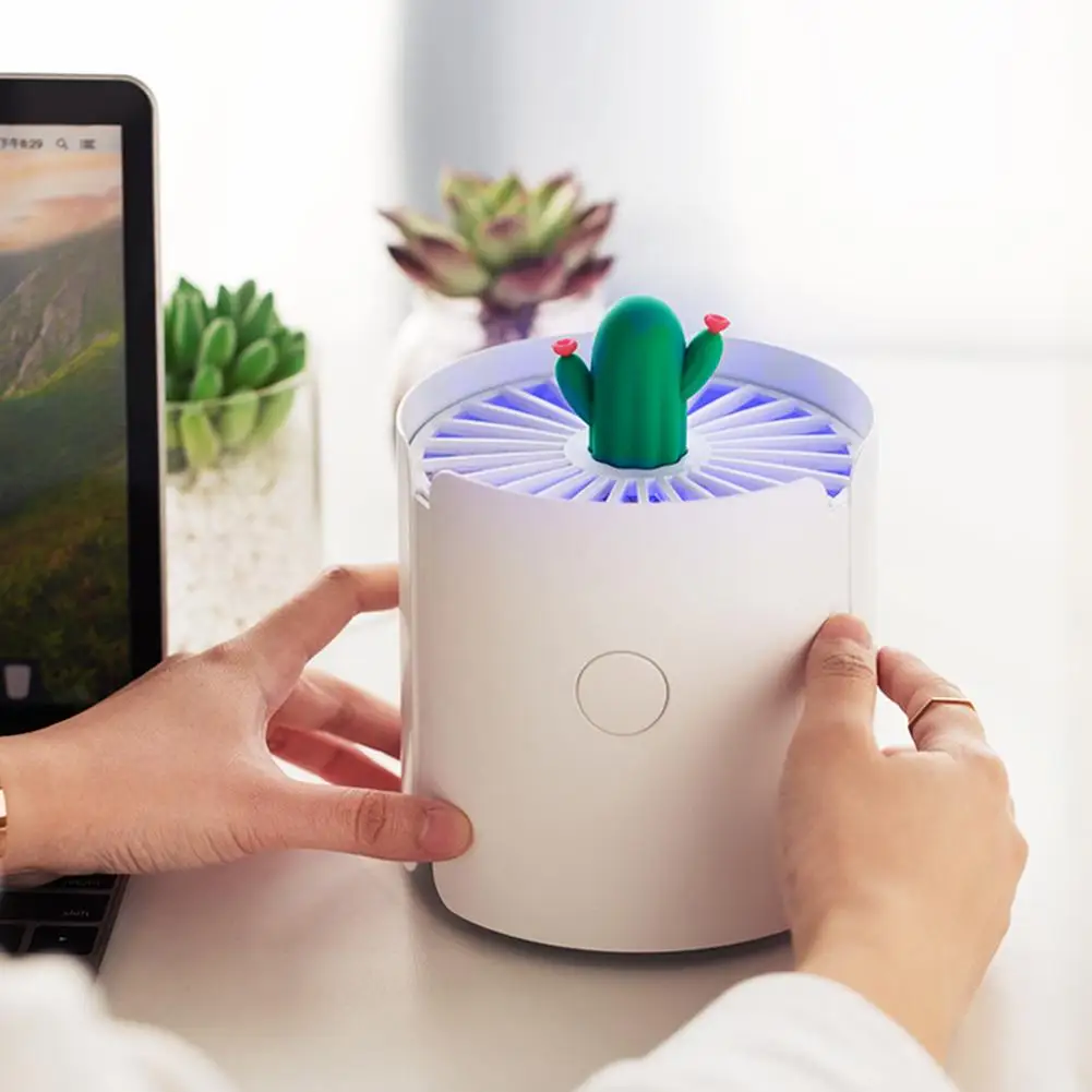 Светодиодный комаров убийца кактус дизайн светодиодный Ловушки для насекомых