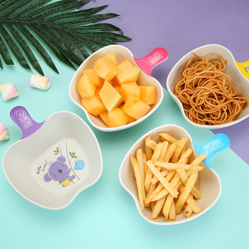 1 шт бамбуковое волокно Посуда Чаша Яблоко креативная Защита окружающей среды