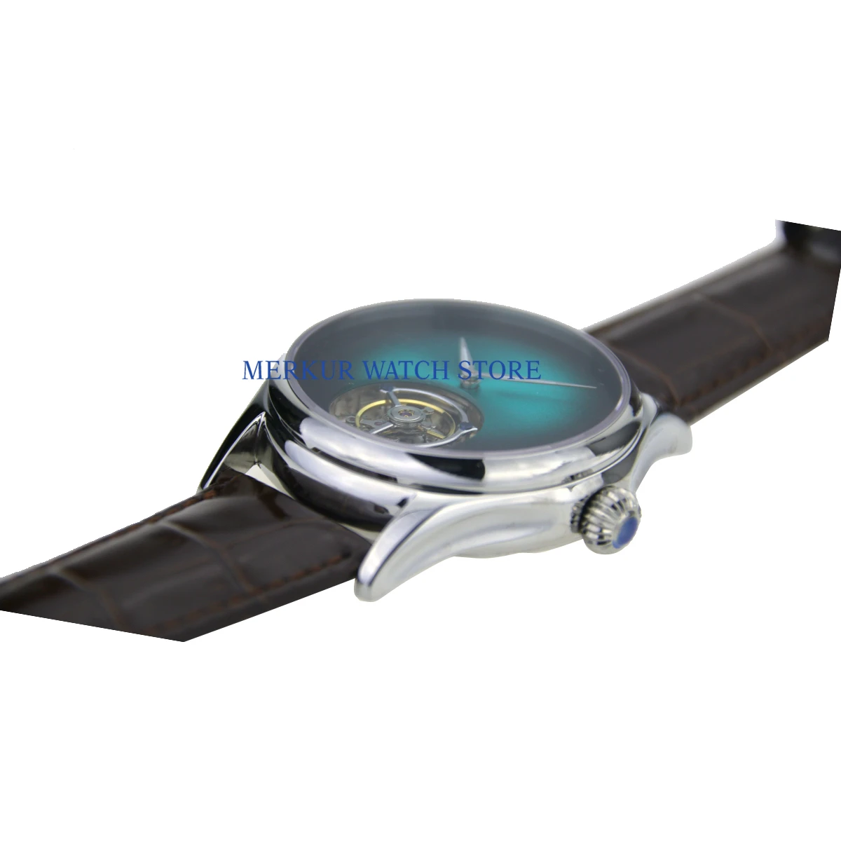 Sugess мужские часы Механические чайки Ханчжоу Высокая Beat Tourbillon движение Skelenton роскошное платье градиент зеленый