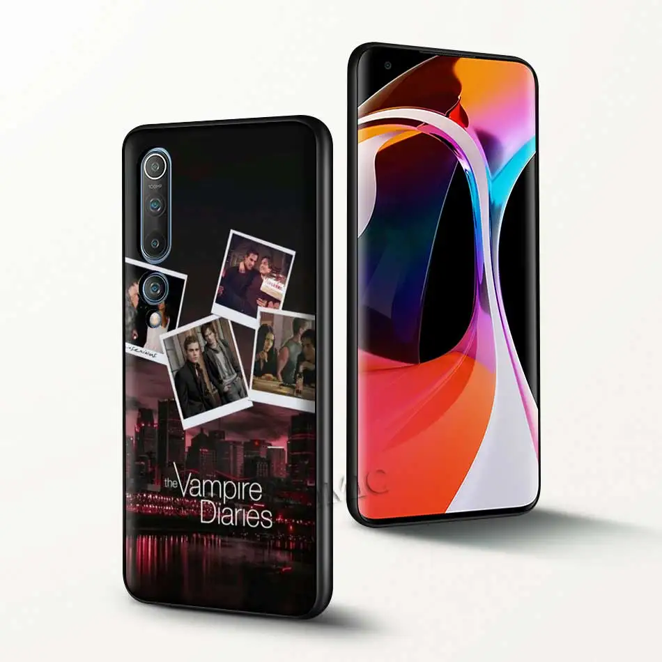 

Soft Case for Xiaomi Mi Note 10 9 SE 9T CC9 Pro 5G A3 A2 8 Lite Poco X2 Black Cover The Vampire Diaries Salvatore 1864 Pattern